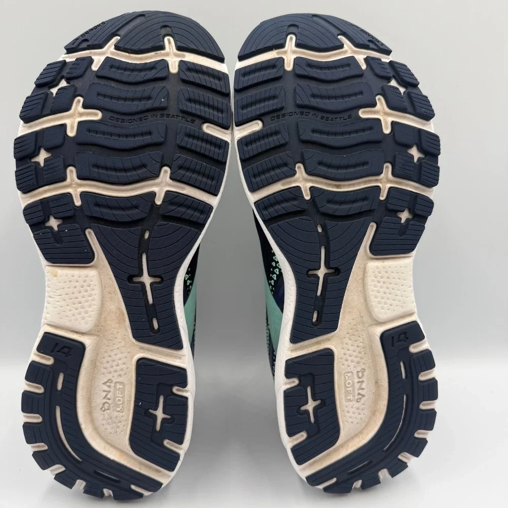 Brooks‎ Ghost 14 Blue White Running Shoes Sneakers Women's 8.5 B 1203561B446